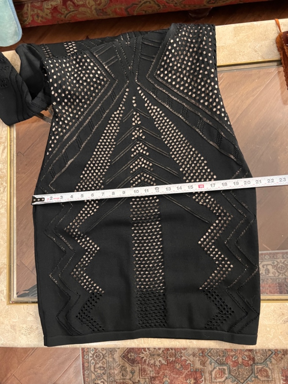 Calvin Klein black bodycon  Night Dress Lined Knit Size XL - Picture 8 of 11